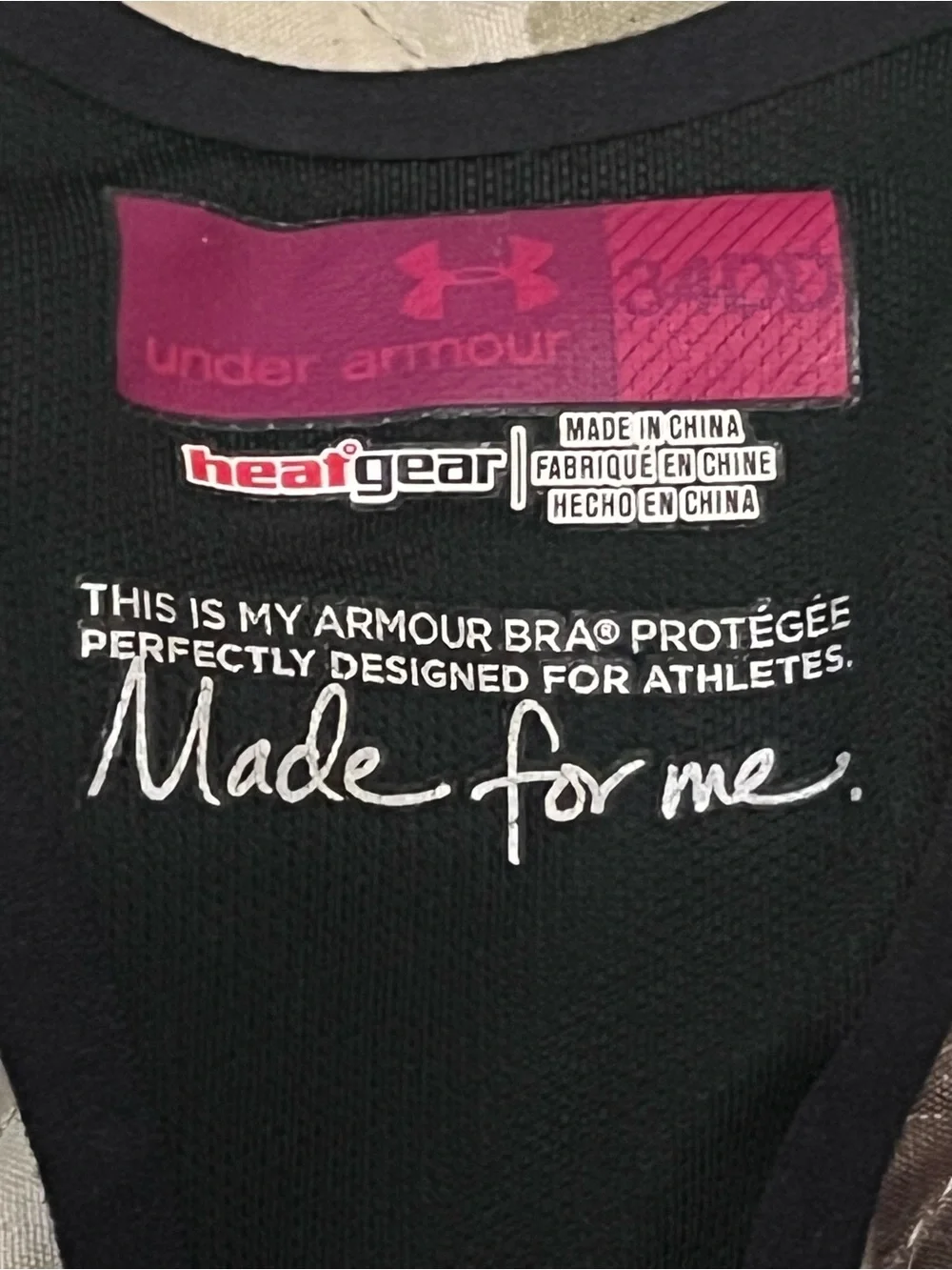 Under Armour Black Front-Zip Racerback Sports Bra
